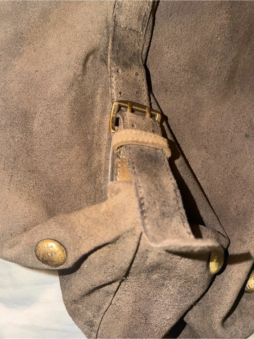 Free People Brown Suede Shoulder Bag  Dallas distressed suede bag